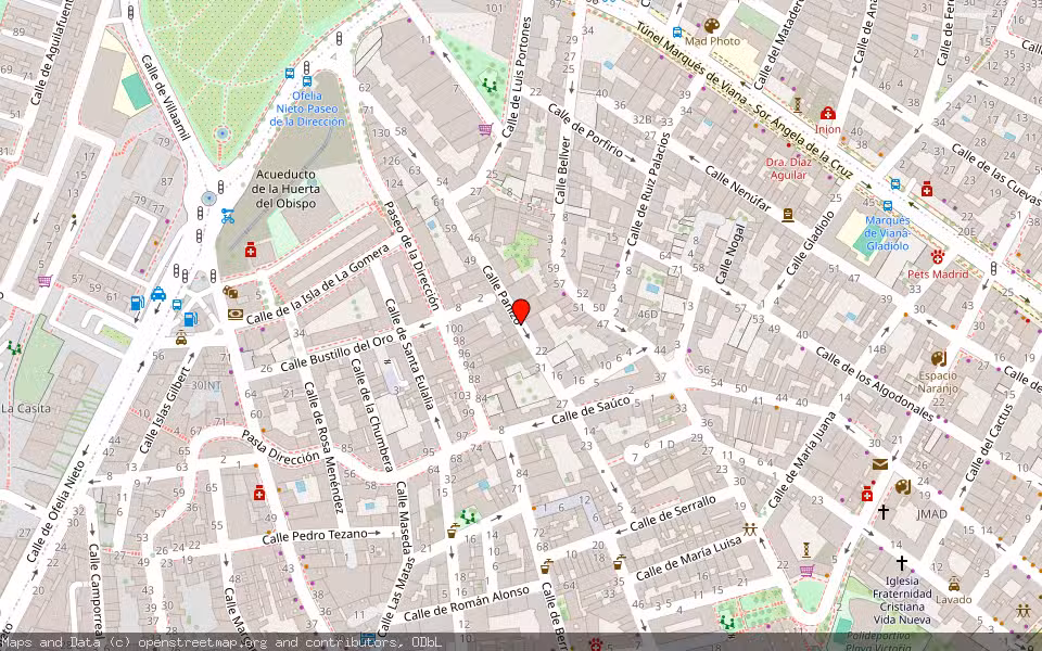 Mapa de Subasta Inmueble (Otros) en Madrid