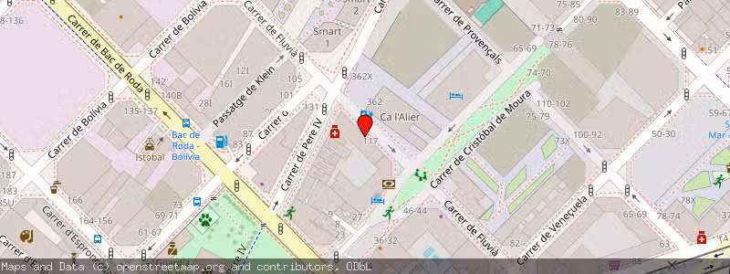 Mapa de Subasta de Inmueble (Garaje) en Barcelona, Barcelona 