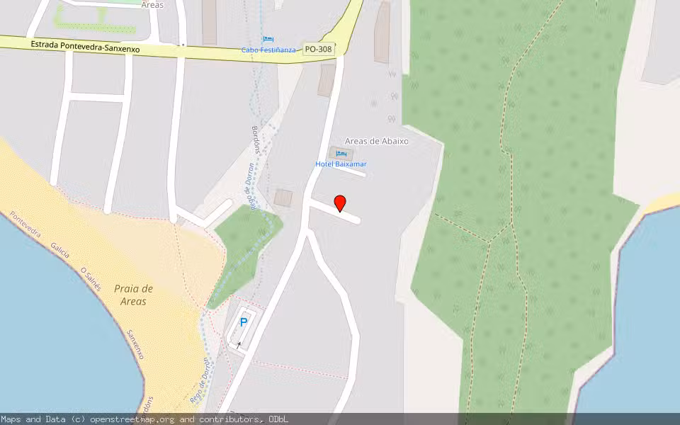Mapa de Subasta Inmueble (Solar) en Sanxenxo, Pontevedra