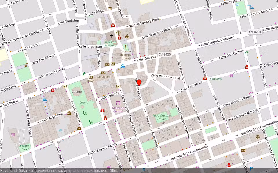 Mapa de Subasta Inmueble (Vivienda) en Novelda, Alicante/Alacant