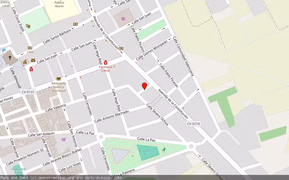 Mapa de Subasta Inmueble (Nave industrial) en Catral, Alicante/Alacant