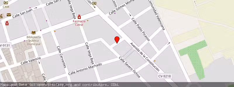 Mapa de Subasta de Inmueble (Nave industrial) en Catral, Alicante 