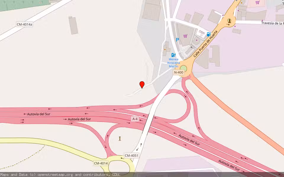 Mapa de Subasta Inmueble (Solar) en Ocaña, Toledo