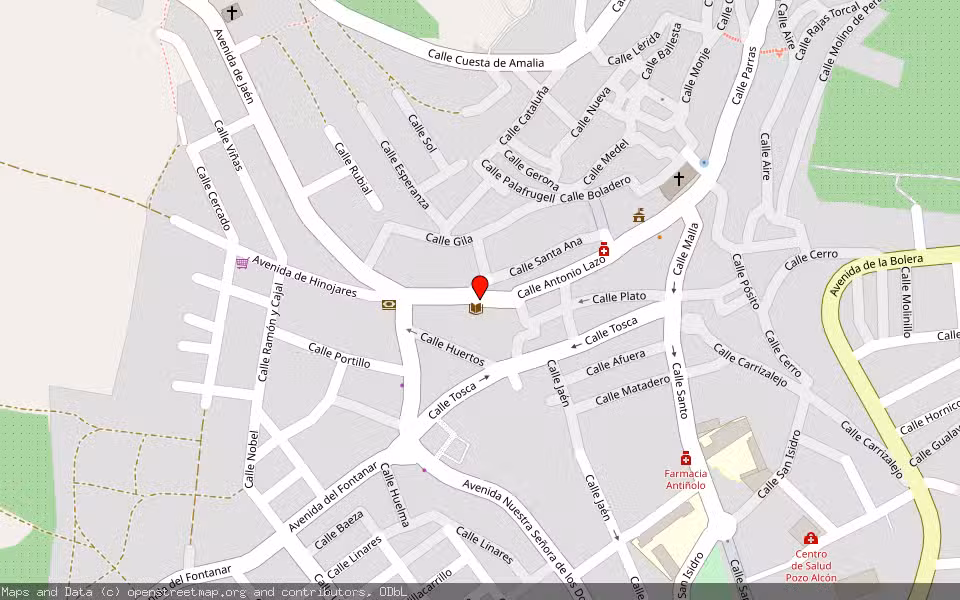 Mapa de Subasta Inmueble (Local comercial) en Pozo Alcon, Jaén