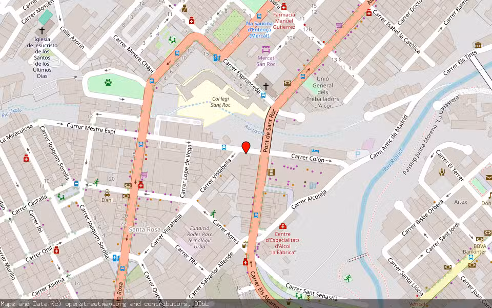 Mapa de Subasta Inmueble (Garaje) en Alcoy, Alicante/Alacant