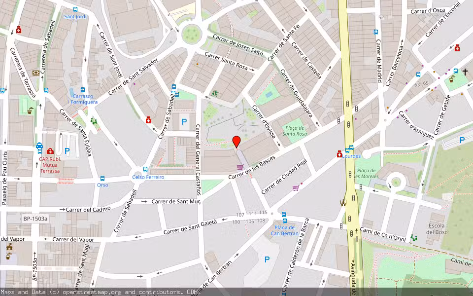 Mapa de Subasta Inmueble (Vivienda) en Rubí, Barcelona