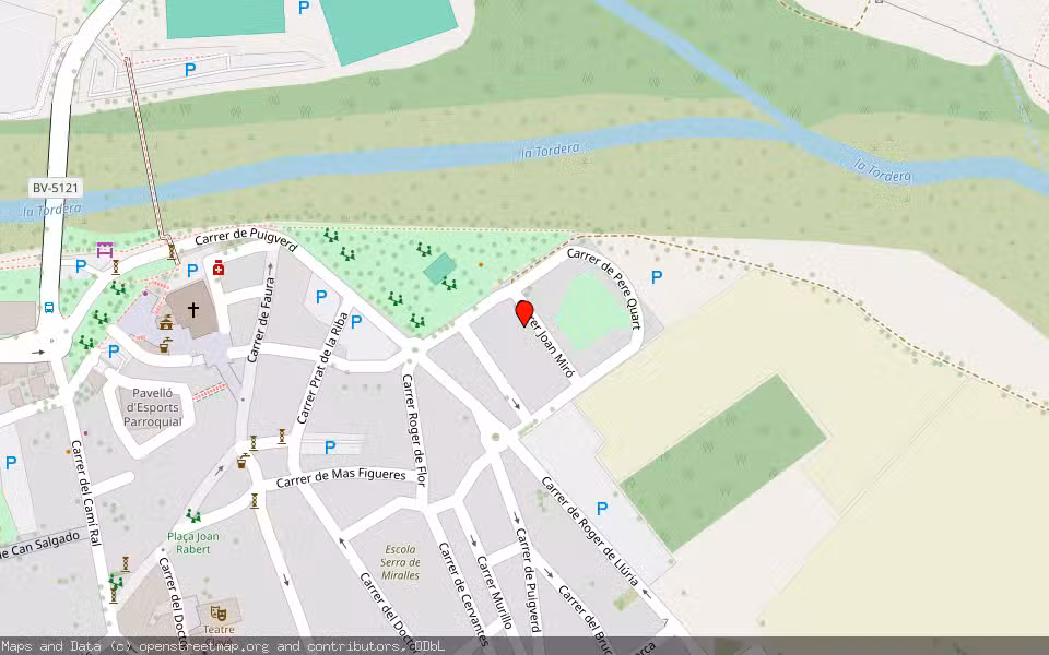 Mapa de Subasta Inmueble (Vivienda) en Tordera, Barcelona