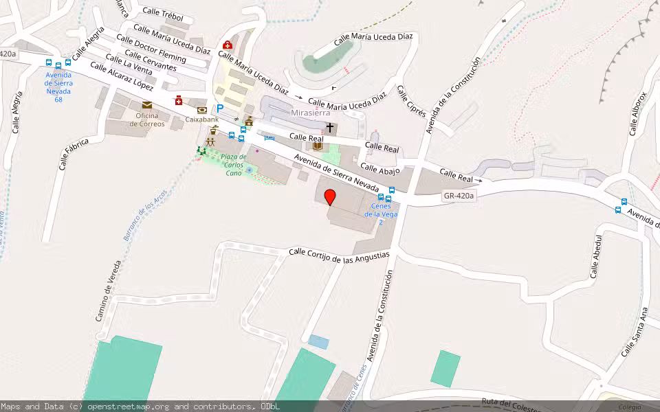 Mapa de Subasta Inmueble (Vivienda) en Cenes De La Vega, Granada