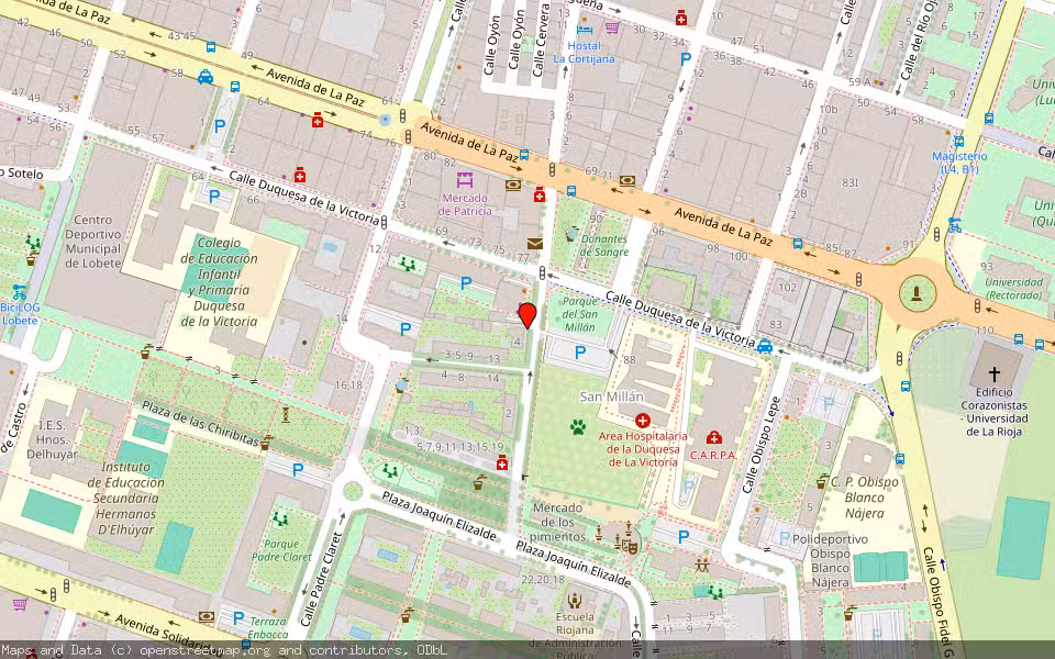 Mapa de Subasta Inmueble (Vivienda) en Logroño, La Rioja