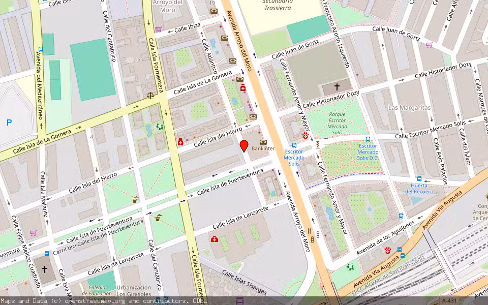 Mapa de Subasta Inmueble (Vivienda) en Cordoba, Córdoba