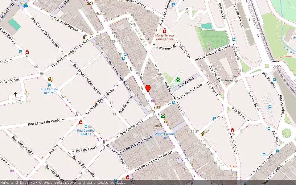 Mapa de Subasta Inmueble (Local comercial) en Lugo