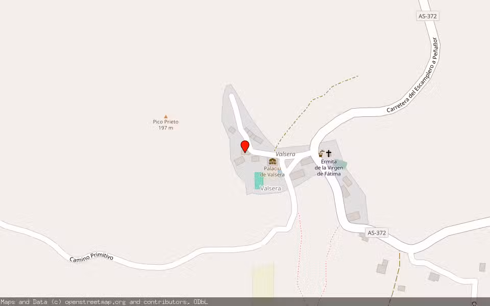 Mapa de Subasta Inmueble (Finca rústica) en Las Regueras, Asturias