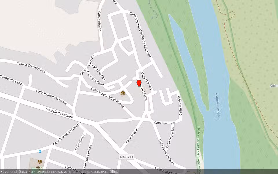 Mapa de Subasta Inmueble (Vivienda) en Milagro, Navarra