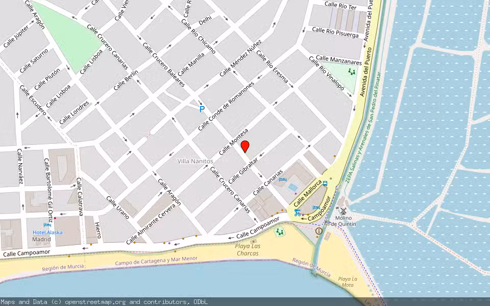 Mapa de Subasta Inmueble (Garaje) en San Pedro Del Pinatar, Murcia