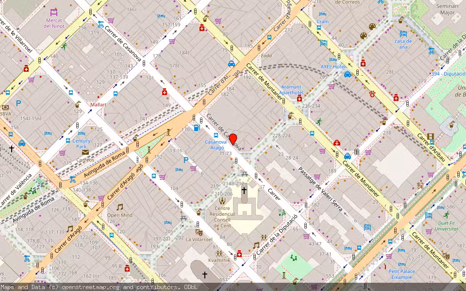 Mapa de Subasta Inmueble (Vivienda) en Barcelona