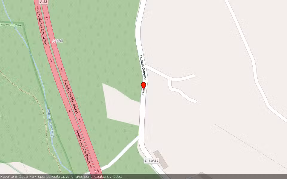 Mapa de Subasta Inmueble (Garaje) en San Cibrao Das Viñas, Ourense