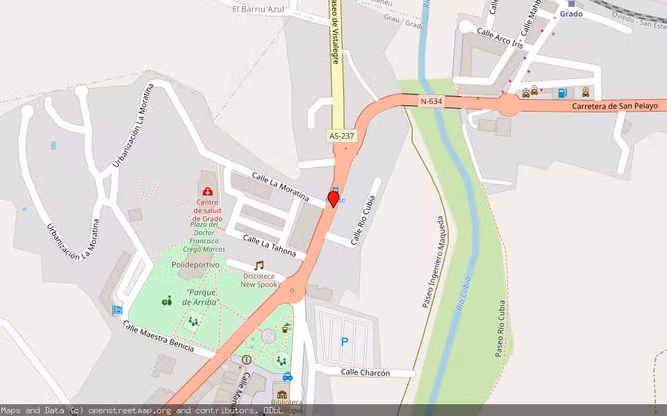 Mapa de Subasta Inmueble (Vivienda) en Grado, Asturias