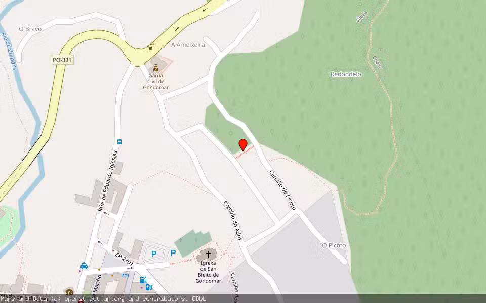 Mapa de Subasta Inmueble (Vivienda) en Gondomar, Pontevedra