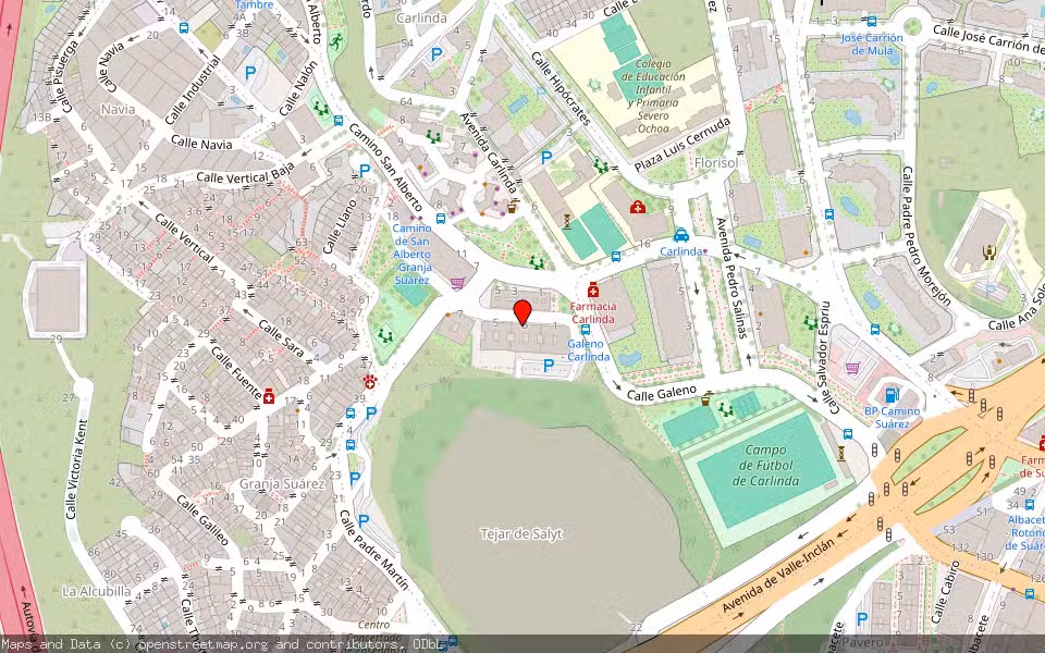 Mapa de Subasta Inmueble (Vivienda) en Málaga