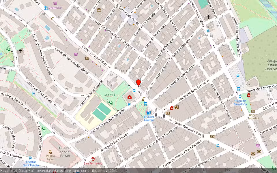 Mapa de Subasta Inmueble (Vivienda) en Palma, Illes Balears