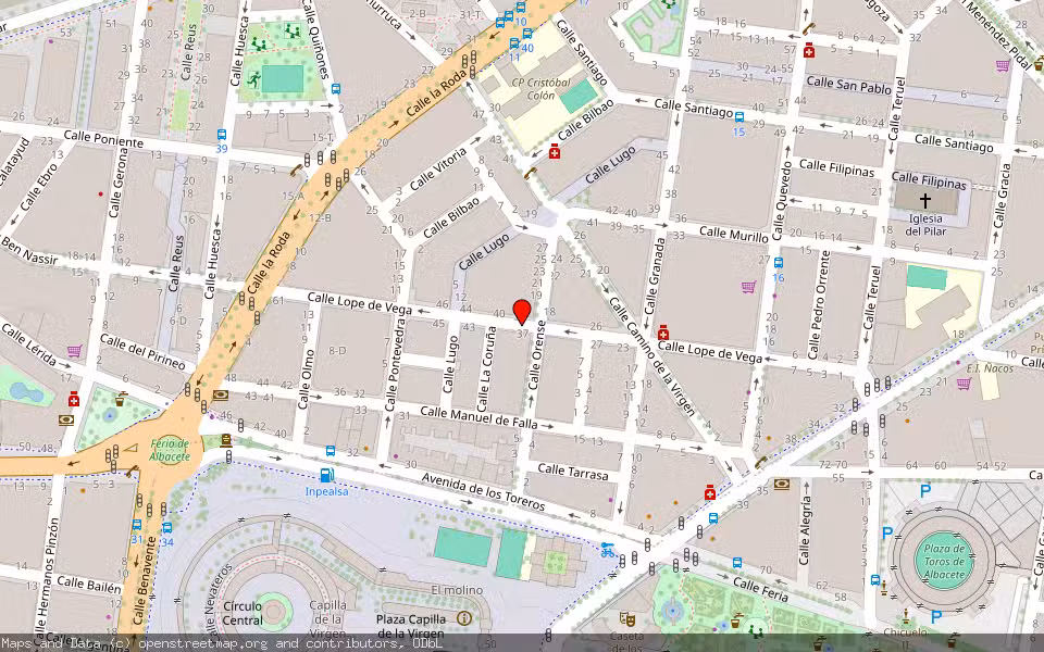 Mapa de Subasta Inmueble (Vivienda) en Albacete