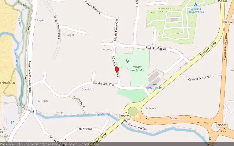 Mapa de Subasta Inmueble (Vivienda) en Nigran, Pontevedra