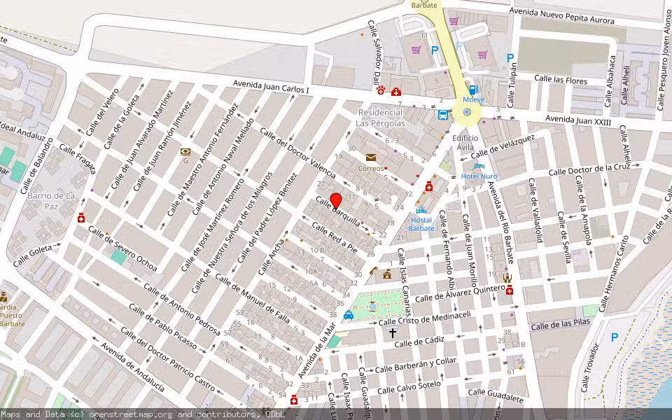 Mapa de Subasta Inmueble (Vivienda) en Barbate, Cádiz