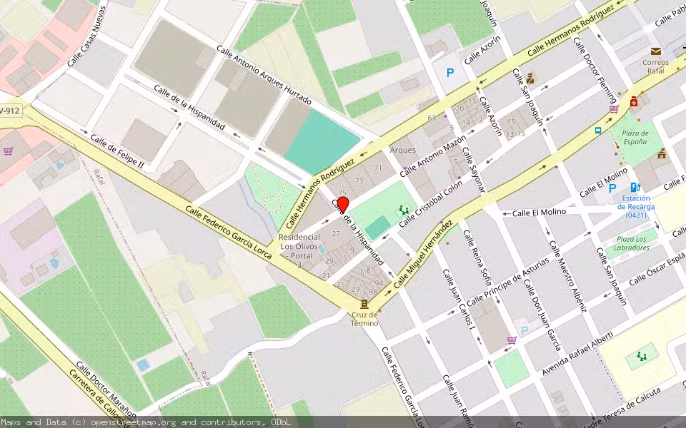 Mapa de Subasta Inmueble (Garaje) en Rafal, Alicante/Alacant