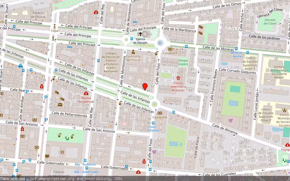 Mapa de Subasta Inmueble (Vivienda) en Aranjuez, Madrid
