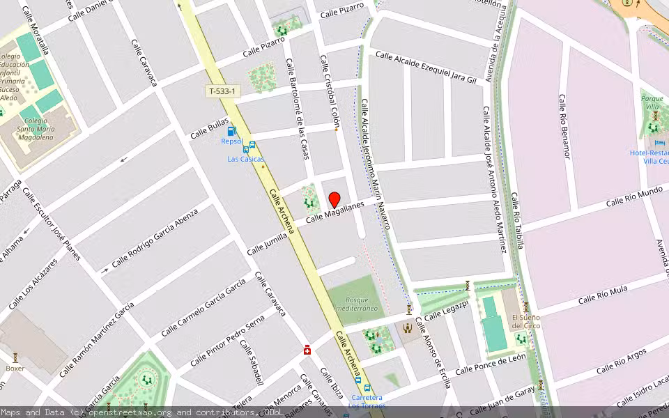 Mapa de Subasta Inmueble (Vivienda) en Ceutí, Murcia