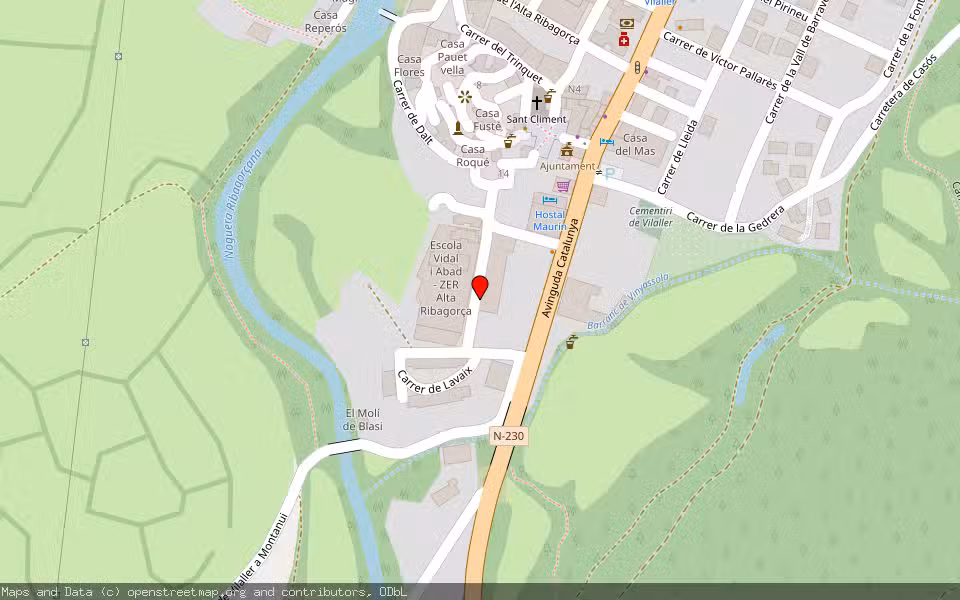 Mapa de Subasta Inmueble (Local comercial) en Vilaller, Lleida