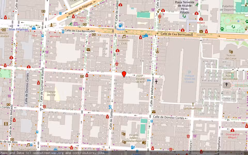 Mapa de Subasta Inmueble (Vivienda) en Madrid