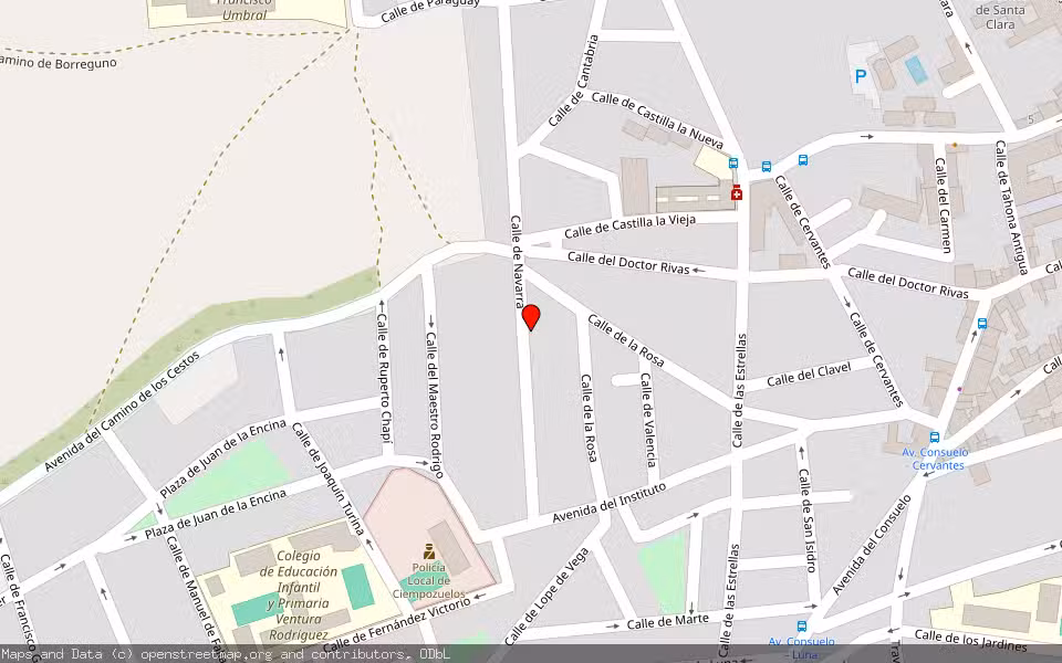 Mapa de Subasta Inmueble (Garaje) en Ciempozuelos, Madrid