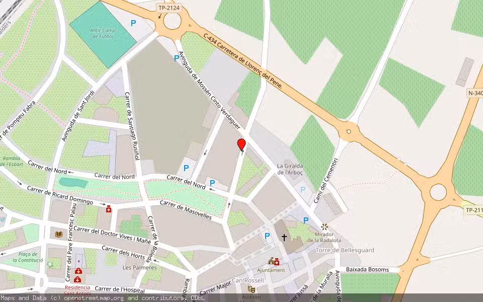 Mapa de Subasta Inmueble (Vivienda) en L'arboç, Tarragona