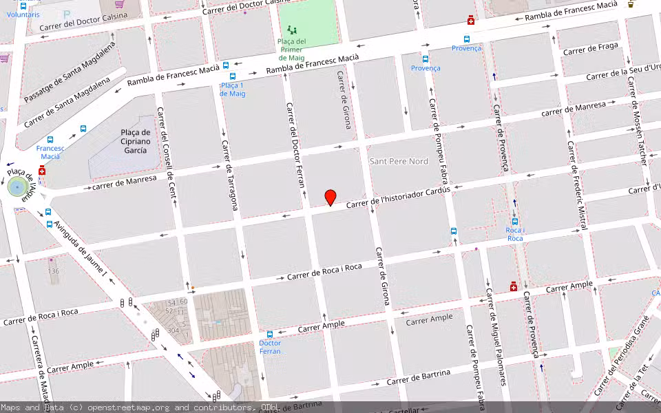 Mapa de Subasta Inmueble (Vivienda) en Terrassa, Barcelona