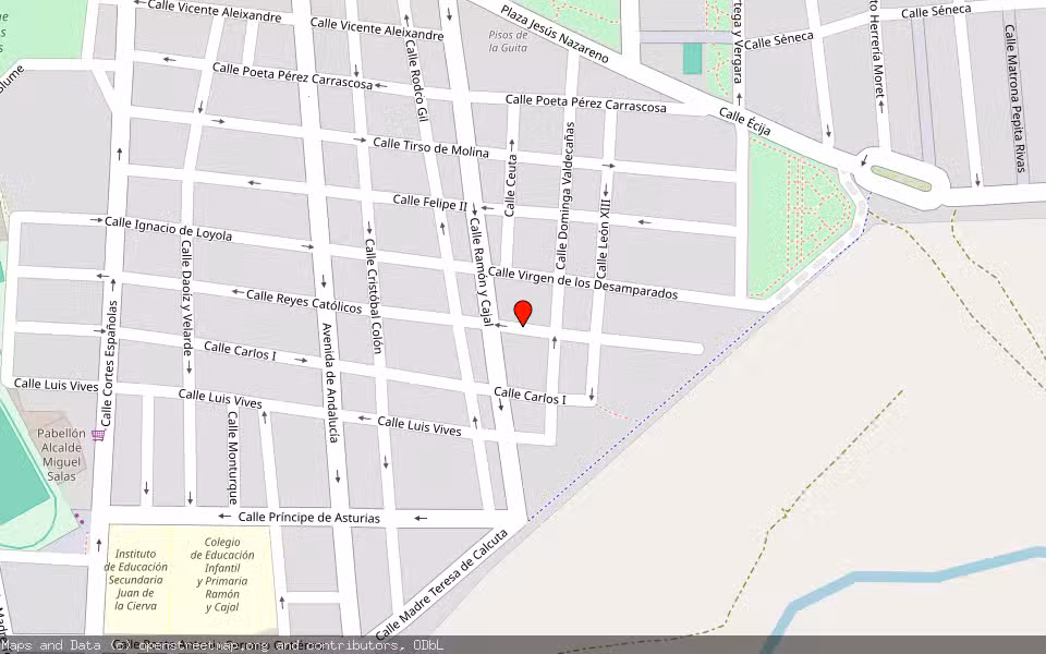 Mapa de Subasta Inmueble (Vivienda) en Puente Genil, Córdoba