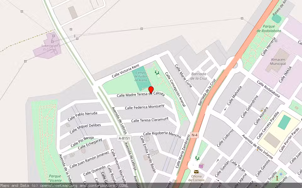 Mapa de Subasta Inmueble (Vivienda) en El Cuervo De Sevilla, Sevilla