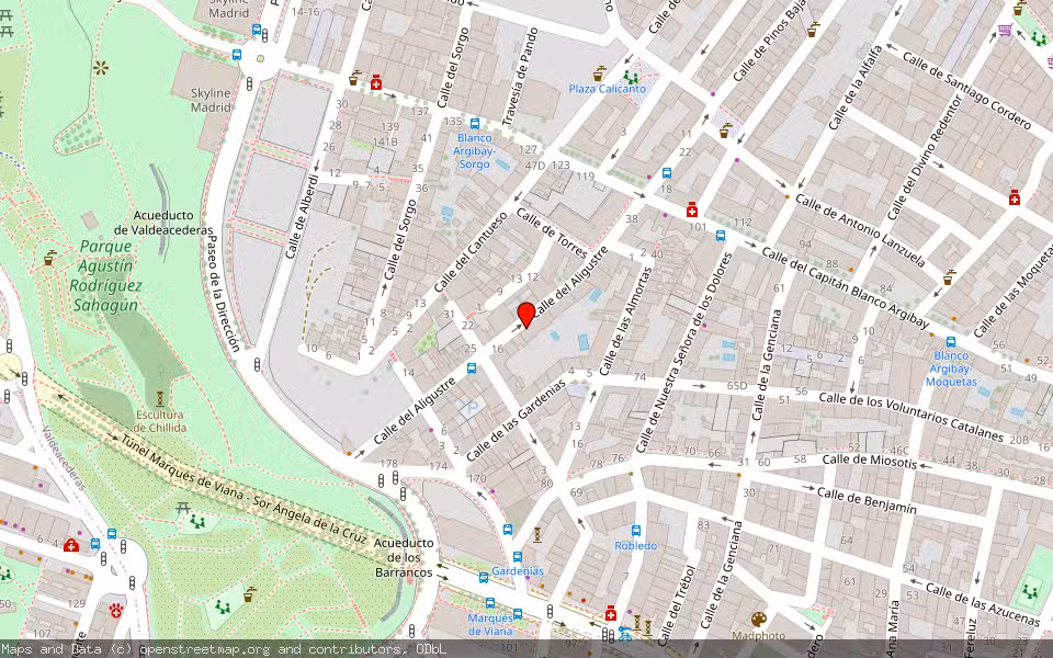 Mapa de Subasta Inmueble (Otros) en Madrid