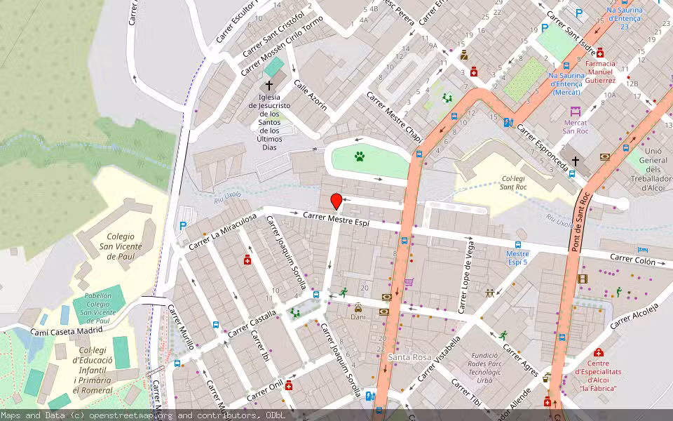 Mapa de Subasta Inmueble (Vivienda) en Alcoy, Alicante/Alacant