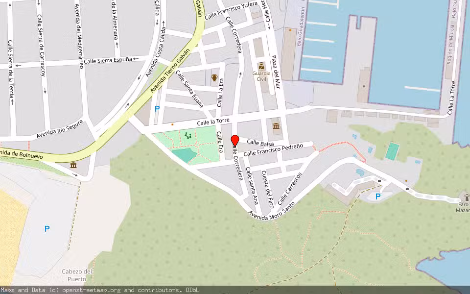 Mapa de Subasta Inmueble (Local comercial) en Mazarrón, Murcia
