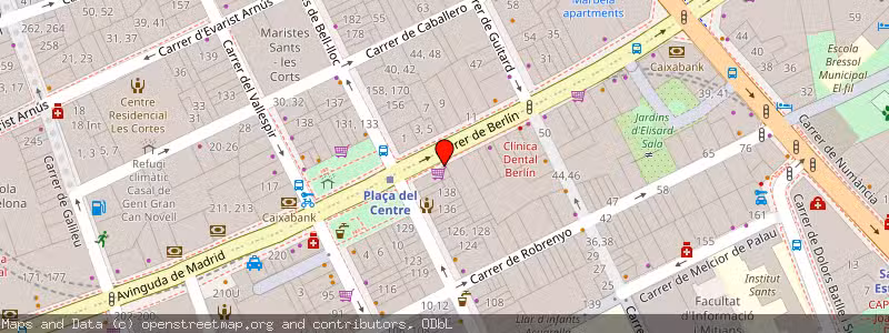 Mapa de Subasta de Inmueble (Garaje) en Barcelona, Barcelona 