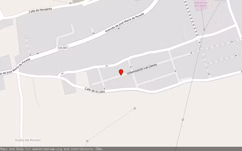 Mapa de Subasta Inmueble (Vivienda) en Santa Cruz De Bezana, Cantabria