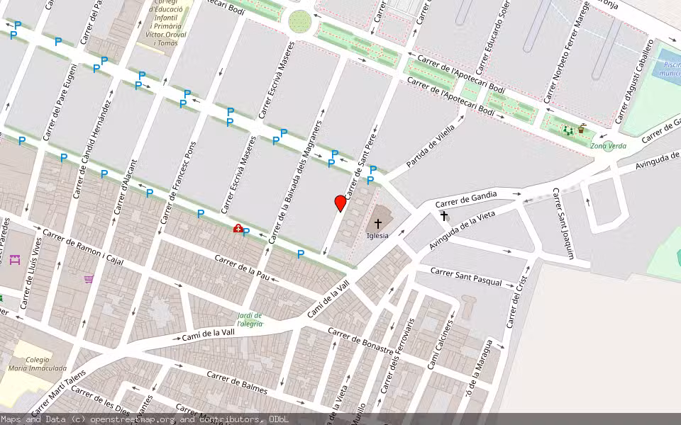 Mapa de Subasta Inmueble (Vivienda) en Carcaixent, Valencia/València