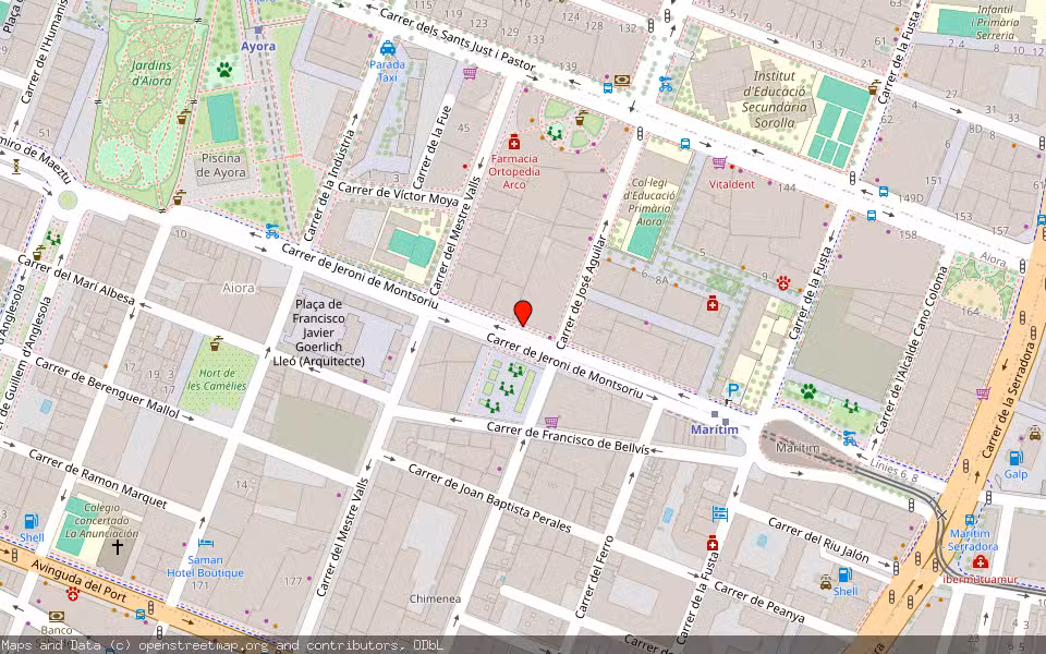 Mapa de Subasta Inmueble (Vivienda) en Valencia, Valencia/València