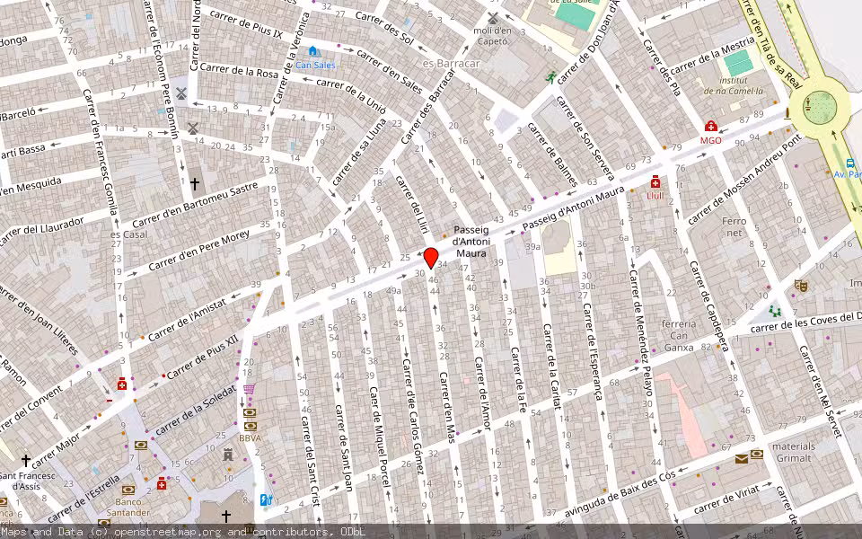 Mapa de Subasta Inmueble (Vivienda) en Manacor, Illes Balears