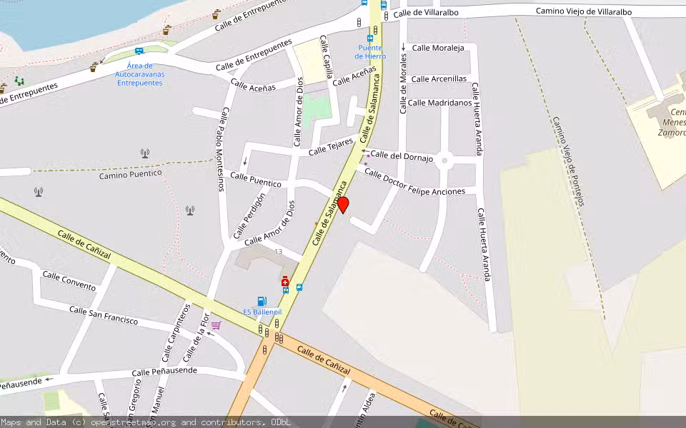 Mapa de Subasta Inmueble (Garaje) en Zamora