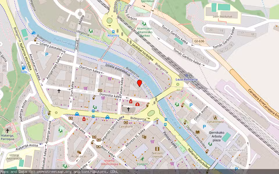 Mapa de Subasta Inmueble (Vivienda) en Errenteria, Gipuzkoa