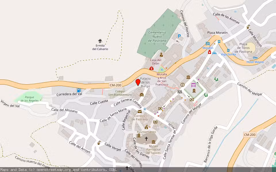 Mapa de Subasta Inmueble (Vivienda) en Pastrana, Guadalajara