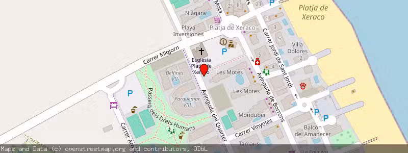 Mapa de Subasta de Inmueble (Solar) en Xeraco, Valencia 