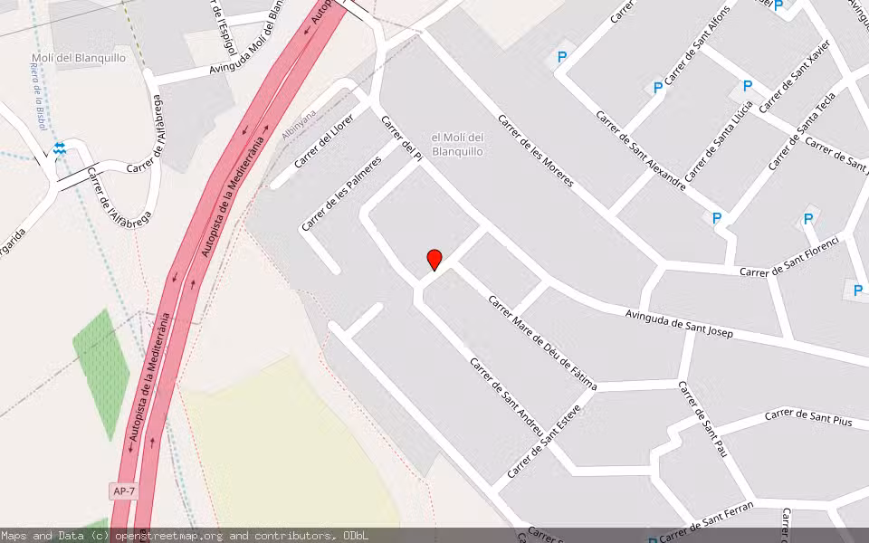 Mapa de Subasta Inmueble (Vivienda) en Santa Oliva, Tarragona, Tarragona